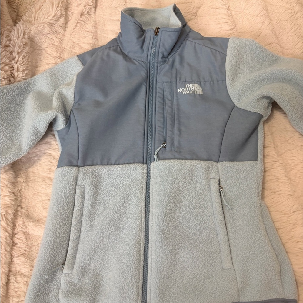 The North Face Light Blue and Gray Jacket
